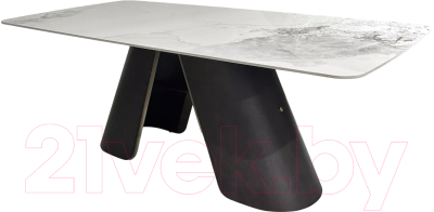 Обеденный стол M-City Selta 200 / 632M05550 (белый мрамор CA071/дуб золотой)