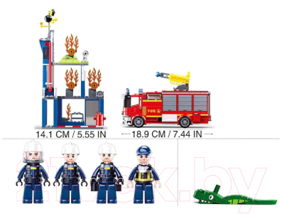 Конструктор Sluban Центр пожарной безопасности / 38-0967 (585эл)