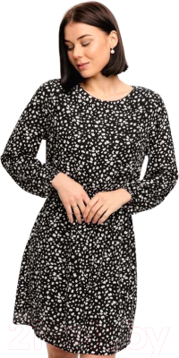 Платье Romgil РТ0033-ПЭ2  (р.170-84-92, черный/молочный)