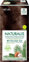 Крем-краска для волос Naturalis Vegan Intense Dark Blonde 6.0 (насыщенный темно-каштановый) - 