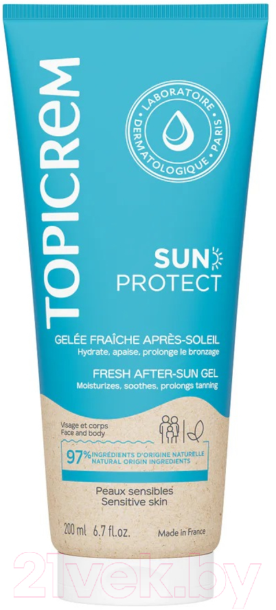 Гель после загара Topicrem Sun Protect Освежающее желе