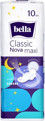 Прокладки гигиенические Bella Classic Nova Maxi (10шт) - 