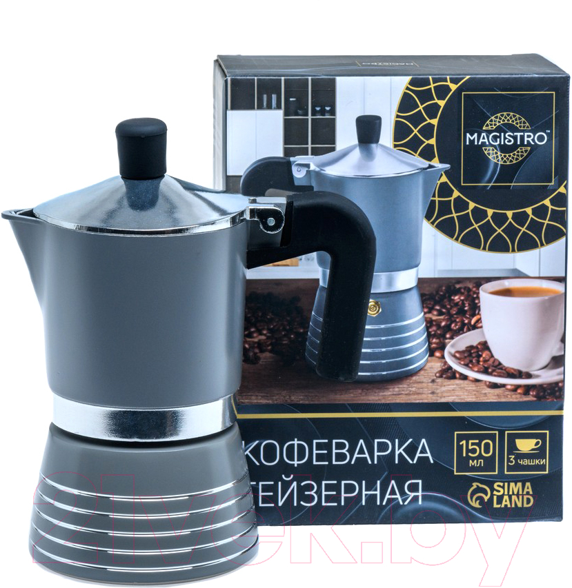 Гейзерная кофеварка Белбогемия Moka 29539794 / 107353