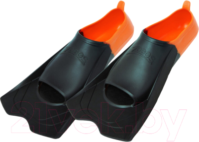 Ласты ZoggS Short Blade Eco Fins / 465220 (р.35/36, черный/оранжевый)