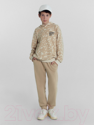 Комплект детской одежды Mark Formelle 393323 (р.134-68-60, граффити на бежевом/песок)