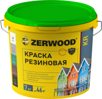 Краска Zerwood KR Резиновая (7кг, черный) - 