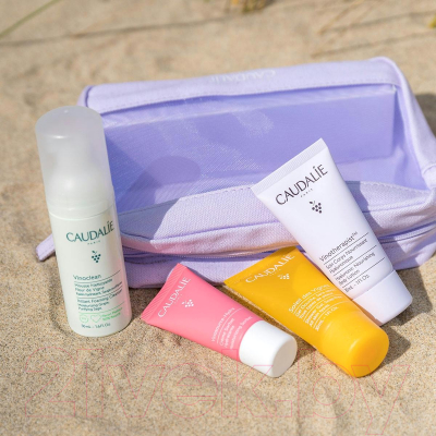 Набор косметики для лица и тела Caudalie Travel Essentials Set Крем+Мусс д/умывания+Гель д/д+Лосьон д/т (15мл+50мл+30мл+30мл)