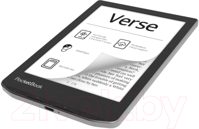 Электронная книга PocketBook 629 Verse / PB629-M-WW (Mist Grey)