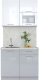 Миниатюра изображения товара Кухонный гарнитур Интерлиния Мила Пластик 1.0 В (белый глянец/туманный глянец/опал светлый)