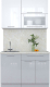 Миниатюра изображения товара Кухонный гарнитур Интерлиния Мила Пластик 1.2 В (белый глянец/туманный глянец/опал светлый)