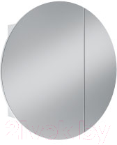 Шкаф с зеркалом для ванной Mobi Зеркальный 16.312.04 (белый PE шагрень)