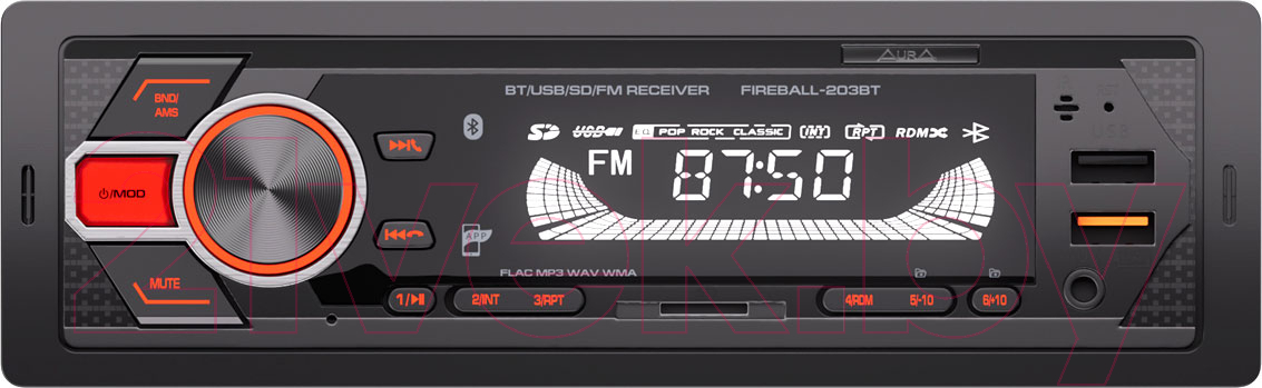 Автомагнитола AURA Fireball-203BT