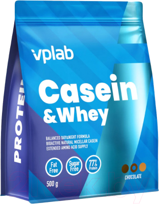 Протеин Vplab Casein & Whey (500г, шоколад)