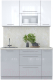 Миниатюра изображения товара Кухонный гарнитур Интерлиния Мила Пластик 1.4 В (белый глянец/туманный глянец/опал светлый)