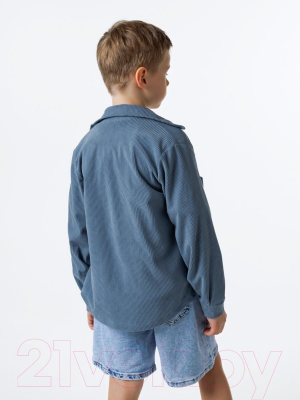 Рубашка детская Amarobaby Velvet / AB-OD23-V33/19-122  (голубой, р.122)