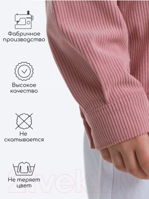 Рубашка детская Amarobaby Velvet / AB-OD23-V33/06-122  (розовый, р.122)