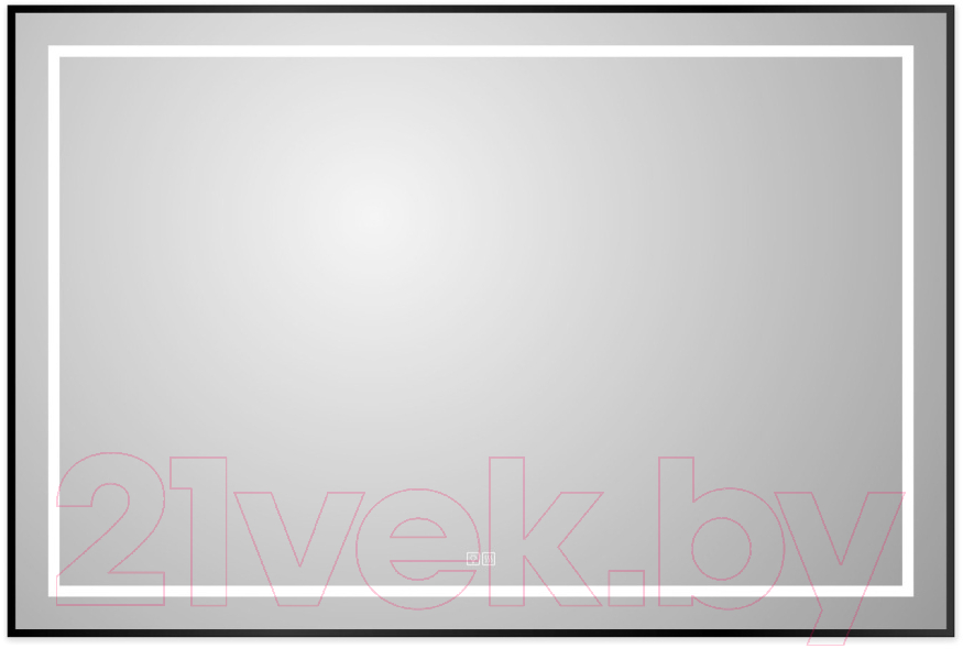 Зеркало BelBagno SPC-KRAFT-1200-800-LED-TCH-WARM-NERO