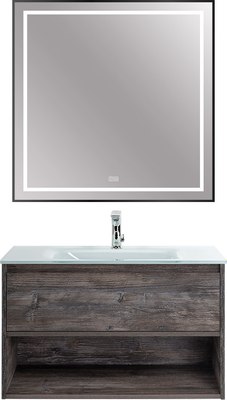 Зеркало BelBagno SPC-KRAFT-800-800-LED-TCH-WARM-NERO