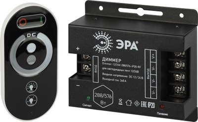 

Диммер для светодиодной ленты, Dimmer-12/24V-288/576-IP20-RF / Б0061115