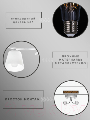 Люстра Aitin-Pro НПБ 02-4x60-101 / N5951/4 (белый/хром)