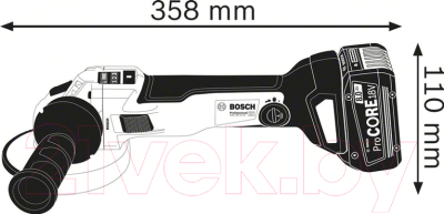 Профессиональная угловая шлифмашина Bosch GWS 18V-10 SC Professional (0.601.9G3.40D)