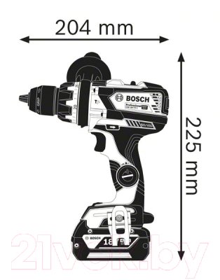 Профессиональная дрель-шуруповерт Bosch GSB 18V-85 C Professional (0.601.9G0.300)