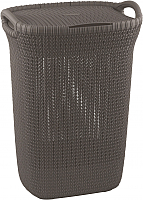 Корзина для белья Curver Knit Laundry Hamper 228410 (серо-коричневый) - 