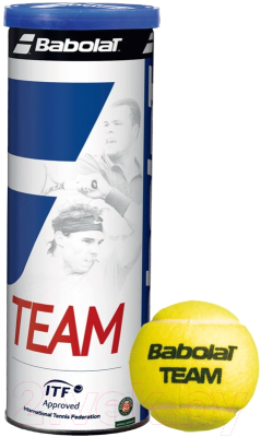 Набор теннисных мячей Babolat Team 3B (3шт, желтый)