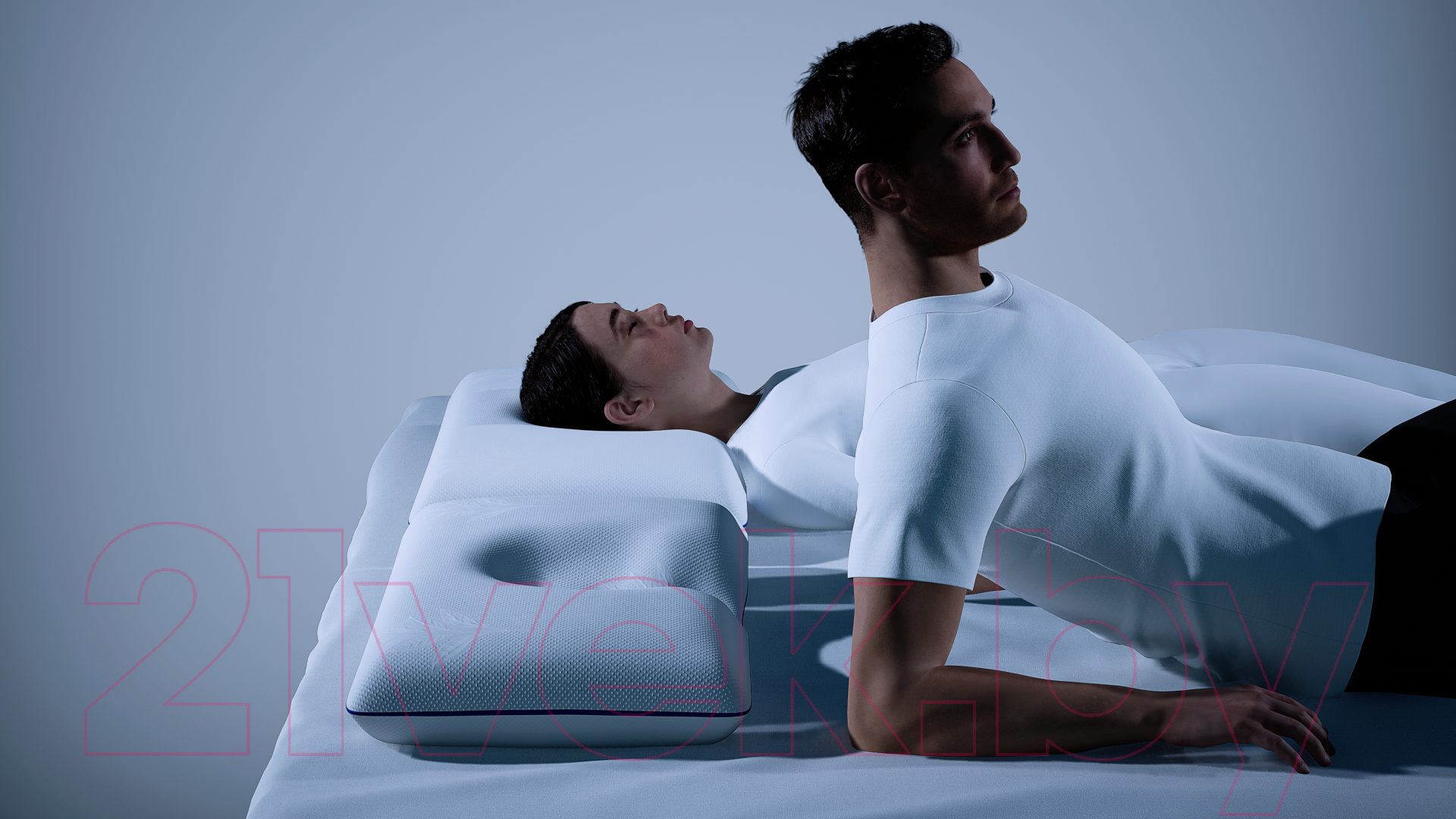 Ортопедическая подушка MemorySleep Compact (53x34x10см) — фото 8