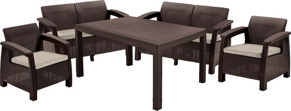 Комплект садовой мебели Keter Corfu Fiesta / 258945
