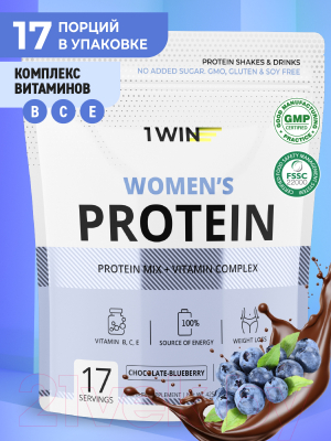 Протеин 1WIN Женский (425г, шоколад-голубика)
