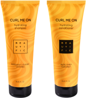 Набор косметики для волос Beautific Curl Me On Шампунь 250мл+Бальзам 250мл - 