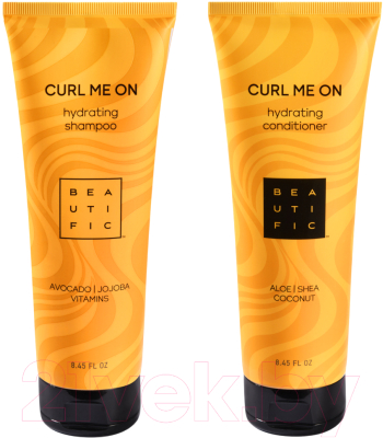 Набор косметики для волос Beautific Curl Me On Шампунь 250мл+Бальзам 250мл