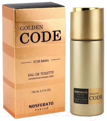 Туалетная вода Delta Parfum Golden Code (100мл)