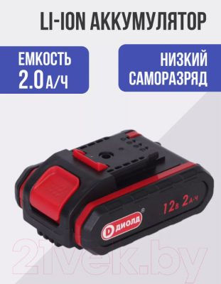 Аккумуляторная дрель-шуруповерт Диолд ДЭА-12ЛИ-01М