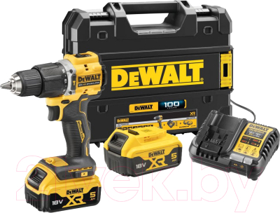 Профессиональная дрель-шуруповерт DeWalt DCD100YP2T
