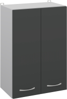 Шкаф навесной для кухни Кортекс-мебель Корнелия Лира ВШ50 (антрацит) - 
