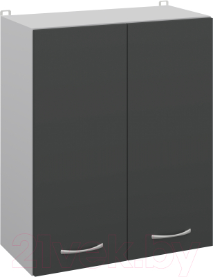 Шкаф навесной для кухни Кортекс-мебель Корнелия Лира ВШ60 (антрацит)