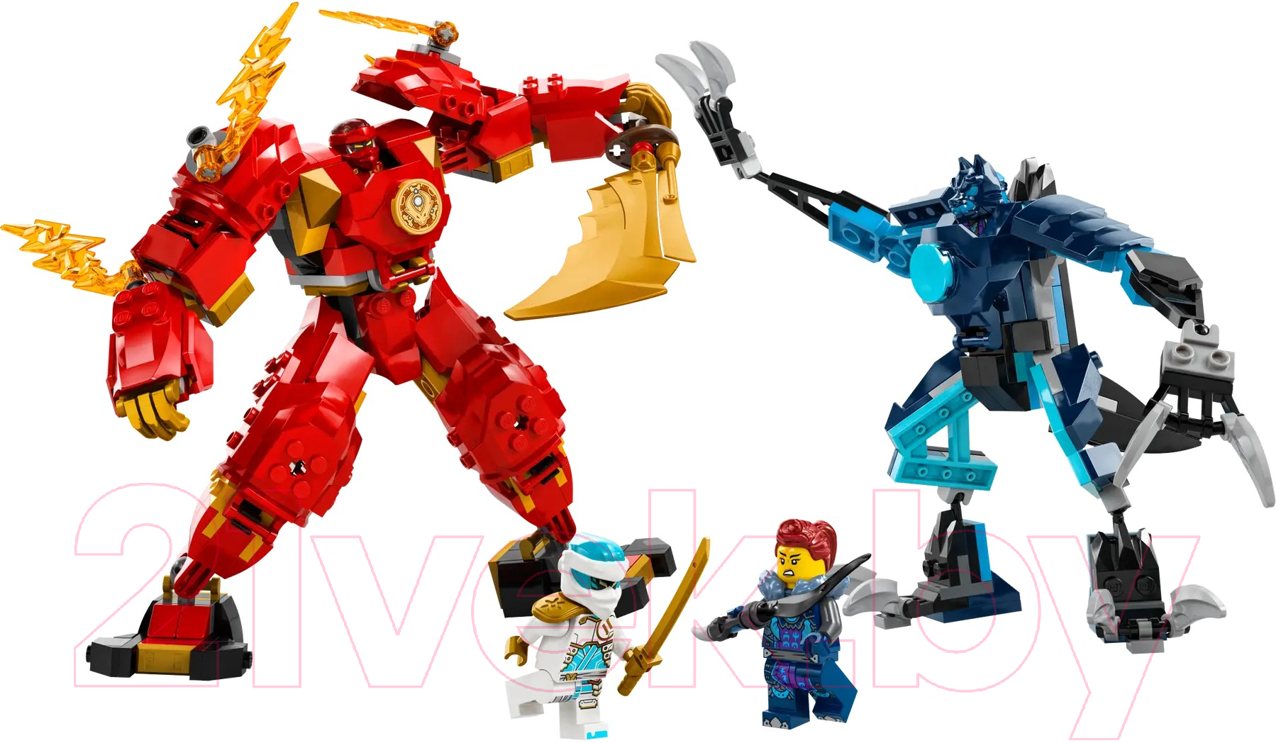 Конструктор Lego Ninjago Стихийный огненный робот Кая / 71808 — фото 4