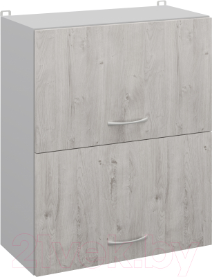 Шкаф навесной для кухни Кортекс-мебель Корнелия Лира ВШ60-2г (дуб монтерей)