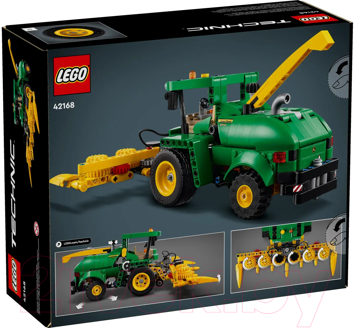 Конструктор Lego Technic Кормоуборочный комбайн John Deere 9700 / 42168