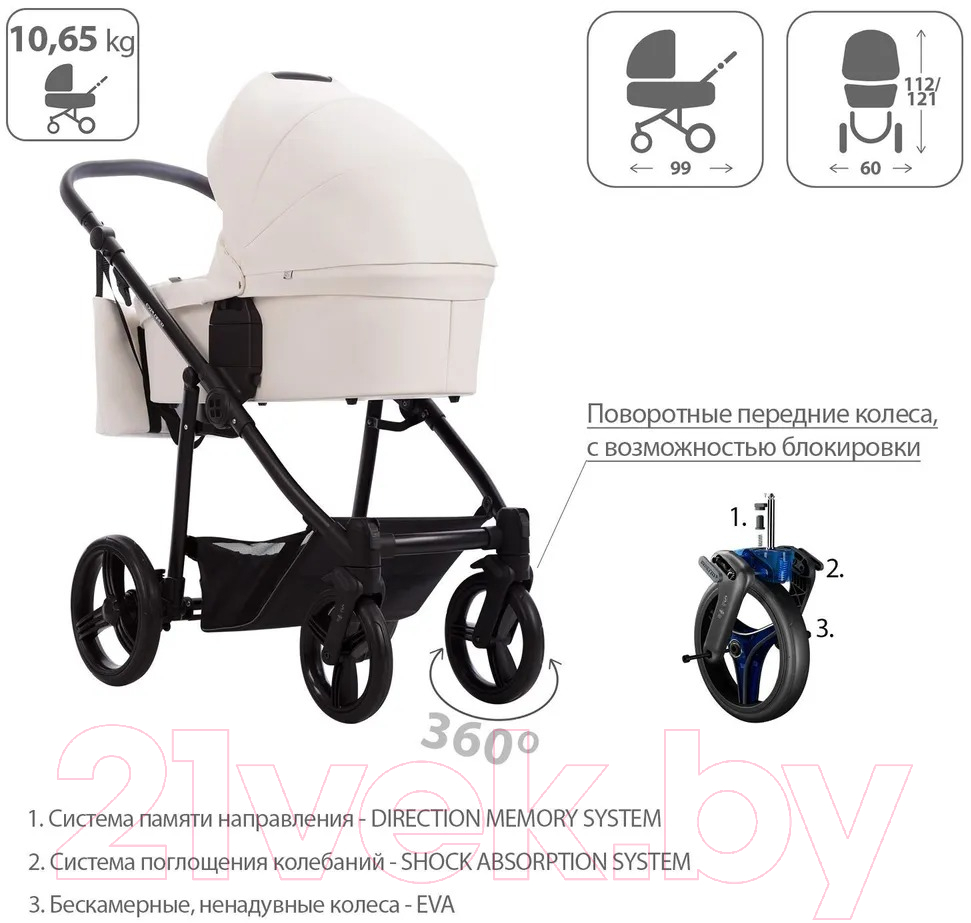 Детская универсальная коляска Bebetto Explorer Air Pro 2 в 1