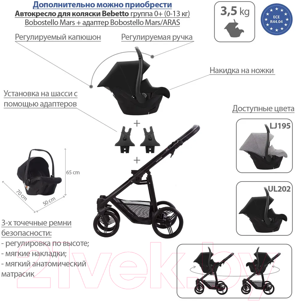 Детская универсальная коляска Bebetto Explorer Air Pro 2 в 1