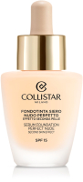 Тональная сыворотка Collistar Perfect Nude Second Skin Effect SPF 15 тон 0 (30мл) - 