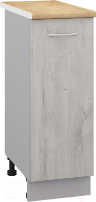 Шкаф-стол кухонный Кортекс-мебель Корнелия Лира НШ30р (дуб монтерей/дуб бунратти)