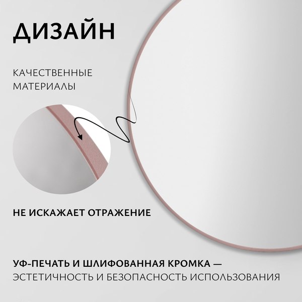 Зеркало Saniteco 1P10 50 (пудра)
