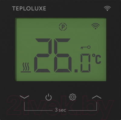 Терморегулятор для теплого пола Теплолюкс Pontus Wi-Fi (черный)