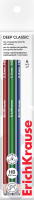 Набор простых карандашей Erich Krause Deep Classic triangular / 60671 (4шт) - 