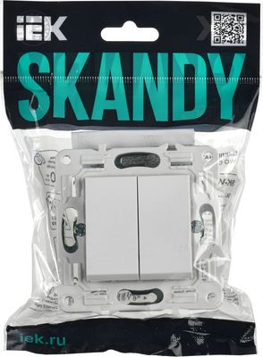 Выключатель IEK Skandy SK-V22-0-10-K01 (арктический белый)