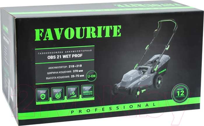 Газонокосилка электрическая Favourite OBS 21 WET Prof / 555021370